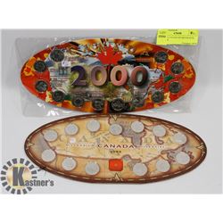 LOT OF 2 CANADA QUARTER SETS, 1999. 2000
