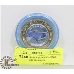 LAS VEGAS SAM'S TOWN CASINO .999 SILVER $10 GAMING