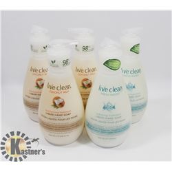 BAG OF ASSORTED LIVE CLEAN LIQUID HAND SOAP