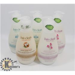 BAG OF ASSORTED LIVE CLEAN LIQUID HAND SOAP
