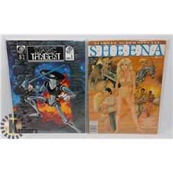 DARC TANGENT NO. 1 & SHEENA COMIC BOOKS.