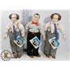 Image 1 : 3 STOOGES COLLECTIBLES DOLLS
