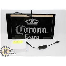 LIGHTED NEON LED SIGN BLUE "CORONA EXTRA" 8X12