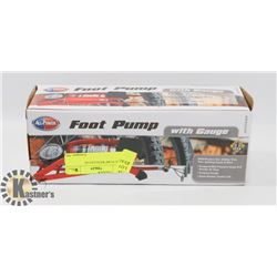 FOOT PUMP WITH GAUGE.