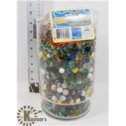 VINTAGE X-LARGE JAR OF MARBLES