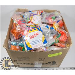 BOX OF MCDONALDS KIDS TOYS