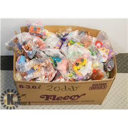 ESTATE BOX OF MCDONALDS KIDS TOYS AND OTHER KIDS