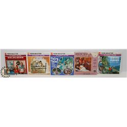 5 CHILDRENS VIEWMASTER PACK REELS