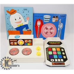 1978 FISHER PRICE STOVE & 1980 FABULOUS FRED