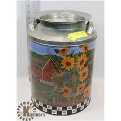 COLLECTIBLE DECORATIVE MILK CAN