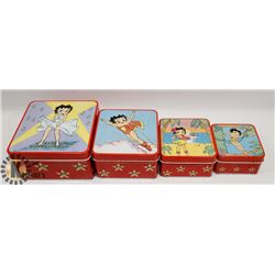 1984 BETTY BOOP METAL NESTING TINS