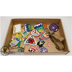 FLAT OF 70'S AND EARLY 80'S SCOUTING COLLECTIBLES