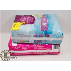 LOT OF 2 MAXIMUM ABSORBENCY UNDERWEAR LINERS