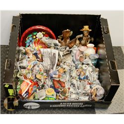 FLAT OF COLLECTIBLE FIGURES AND MORE