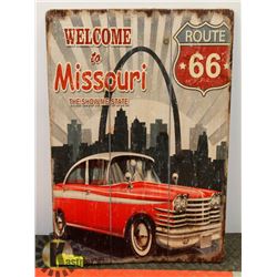 RETRO WOOD ROUTE 66 SIGN