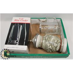 ESTATE FLAT OF COLLECTIBLES INCLUDING AVON STEIN