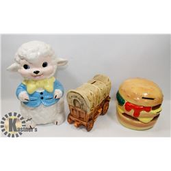 VINTAGE CERAMIC PIGGY BANKS