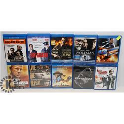 BUNDLE OF 10 BLURAYS