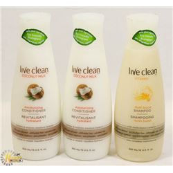 BAG OF LIVE CLEAN SHAMPOO AND CONDITIONER