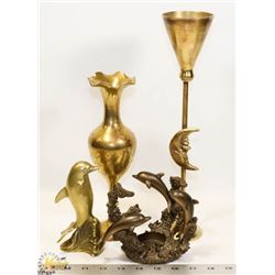 FLAT OF BRASS ORNAMENTS.