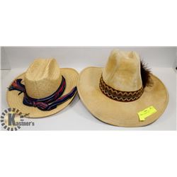 LOT OF 2 COWBOY HATS