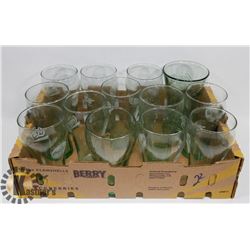 FLAT OF VARIOUS COCA-COLA GLASSES