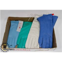 FLAT WITH 4 PAIRS OF GENUINE LEATHER LADIES GLOVES