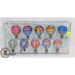 NEW TIN HOT AIR BALLOONS MOBILE