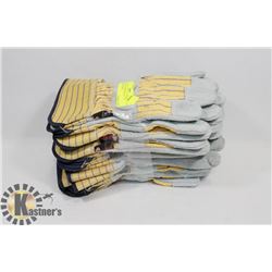 9 PAIR NEW WATSON LEATHER WORK GLOVES