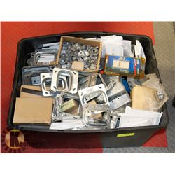 BLACK BIN OF ASSORTED ELECTRICAL