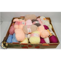 FLAT OF ASSORTED YARN