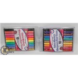 2 NEW PACKS OF FABRIC MARKERS