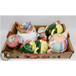 FLAT OF TEA SERVICE PIECES