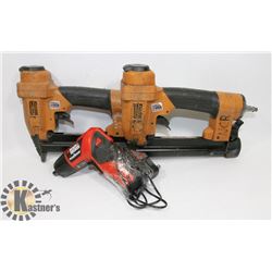 PAIR OF STANLEY AIR NAILERS WITH BLACK & DECKER