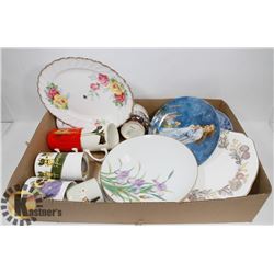 TRAY OF VINTAGE CHINA