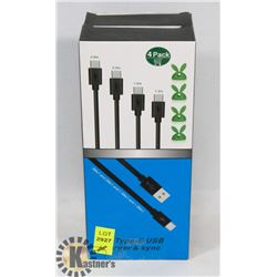 2 - 4 PACKS OF CHARGER & SYNC CABLES