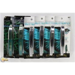LOT OF 5 L'OREAL MASCARA 867 BLACK & 632 BLACK