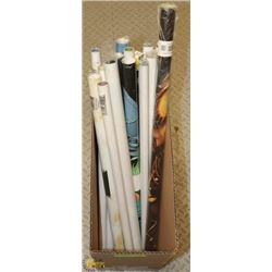 BOX OF ASSORTED POSTERS INCL MARVEL GUARDIANS