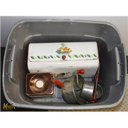 BREAD BIN, POTATO RICER AND MORE
