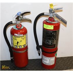 PAIR OF 5LBS CHARGED FIRE EXTINGUISHERS
