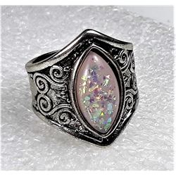 1)  TEAR DROP SHAPED LAB CREATED WHITE