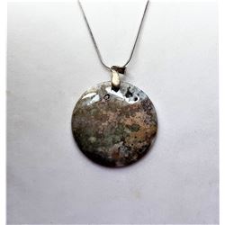 15)  ROUND 1.75" DIAMETER PALE GREEN