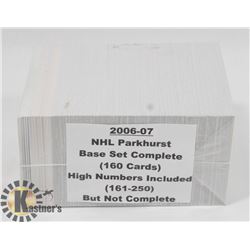 2006-07 NHL PARKHURST 160 SET, HIGH NUMBERS