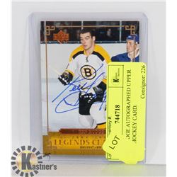 KEN HODGE AUTOGRAPHED UPPER DECK HOCKEY CARD.