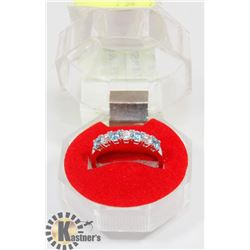 #251-BLUE IOLITE &CZ  RING