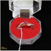 Image 1 : #225-GENUINE RED RUBY & CZ GEMSTONE RING SIZE 7