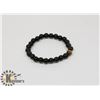 Image 1 : # 28-NATURAL BLACK AGATE TIGER EYE BEAD BRACELET