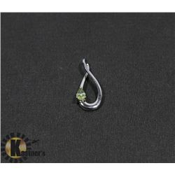 #119-GENUINE GREEN PERIDOT PENDANT