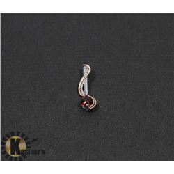 #117-GENUINE RED GARNET PENDANT