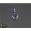 Image 1 : # 39-BLUE SAPPHIRE PENDANT